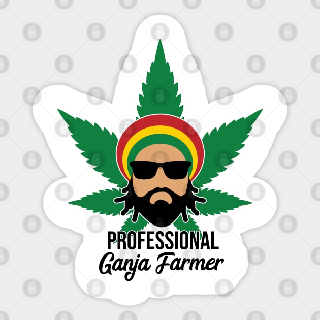 Professional Ganja Farmer Sticker by defytees